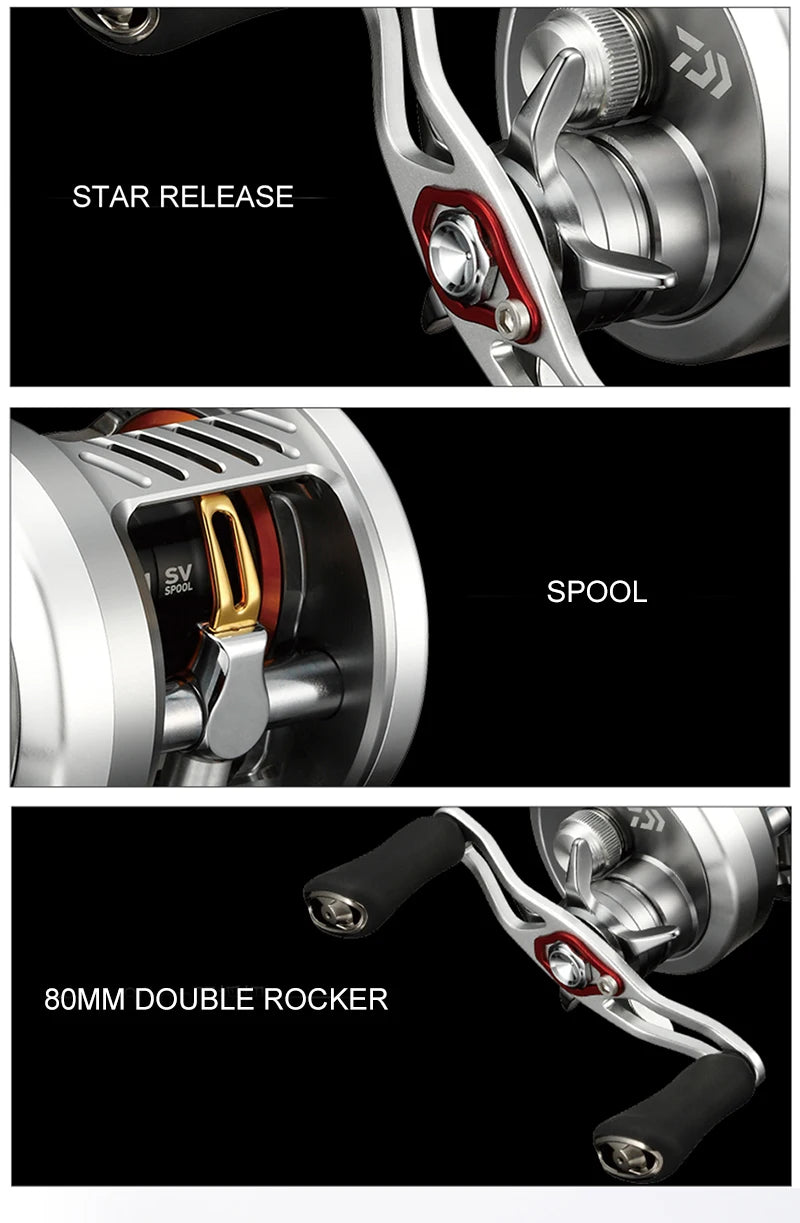 Daiwa Millionaire CT SV Saltwater Baitcasting Reel – 6.3:1 | 70H/70HL/70SH/70SHL