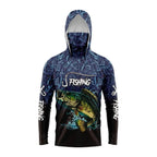 Men's 3D Fishing Print Long Sleeve T-Shirt – Breathable, Casual | XS–XXL