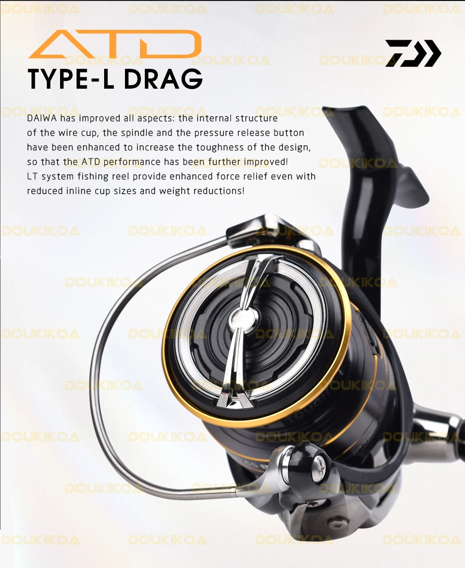 Daiwa Legalis LT Spinning Reel – 6+1BB, 5–12KG Drag, 1000–6000 Series