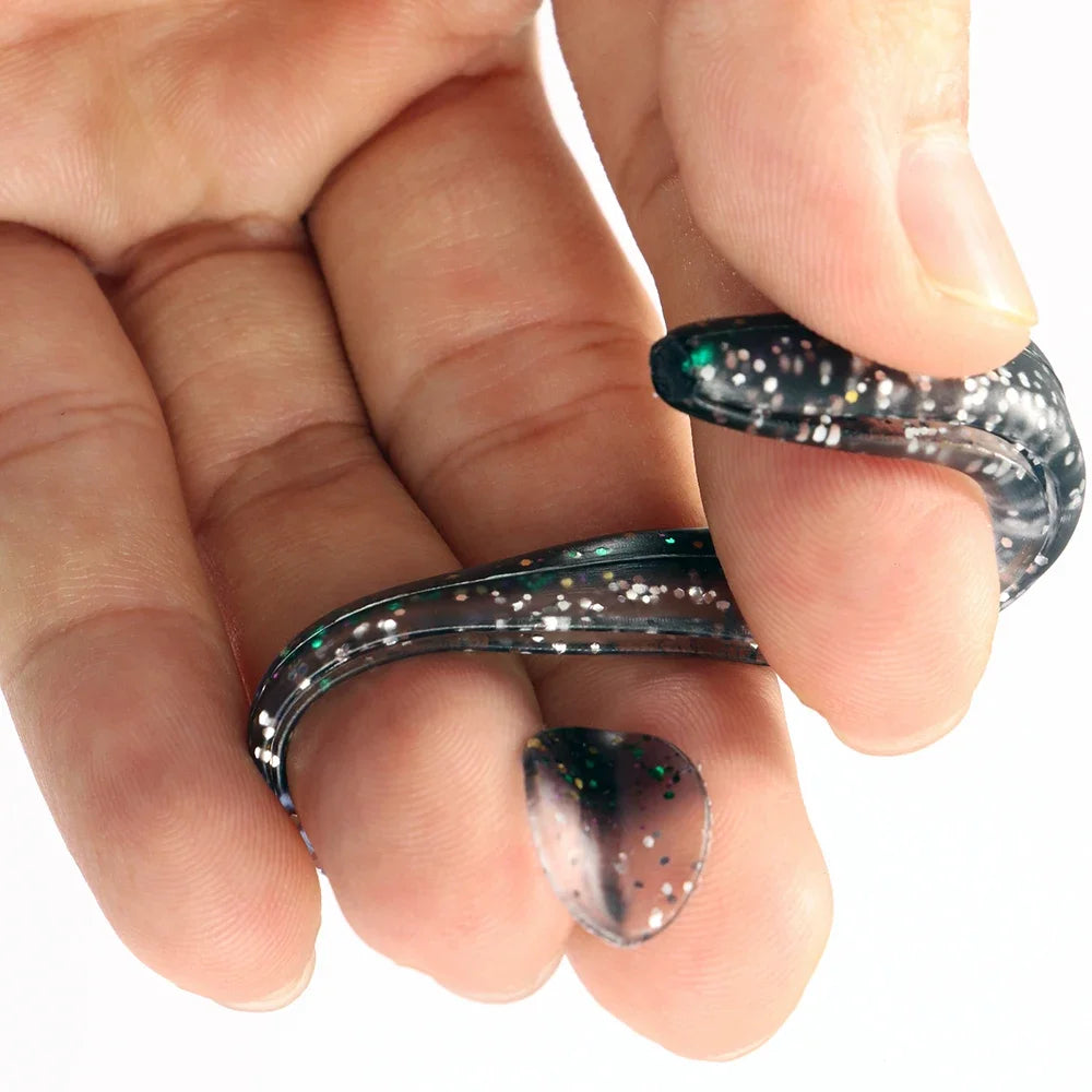 Soft Lure Kit 14pcs – T-Tail Worm 5.5/7/10cm + Jig Head Hook 3/5/10g