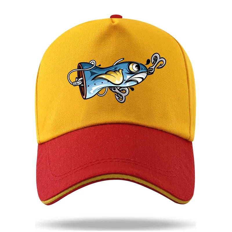 Maris Lure Fishing Lure Print Baseball Cap – Unisex Adjustable