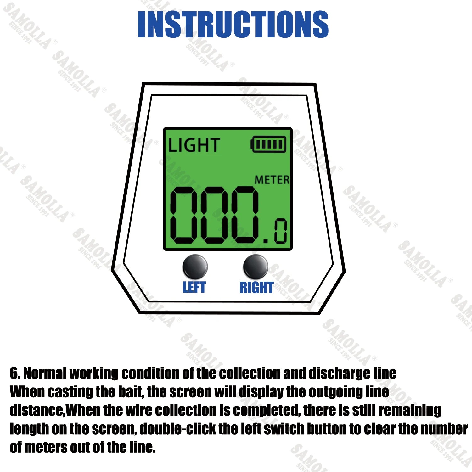 SAMOLLA Electronic Baitcasting Reel – LED Display