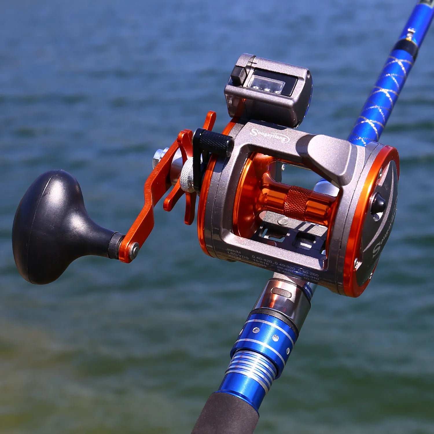 Sougayilang Trolling Reel with Line Counter