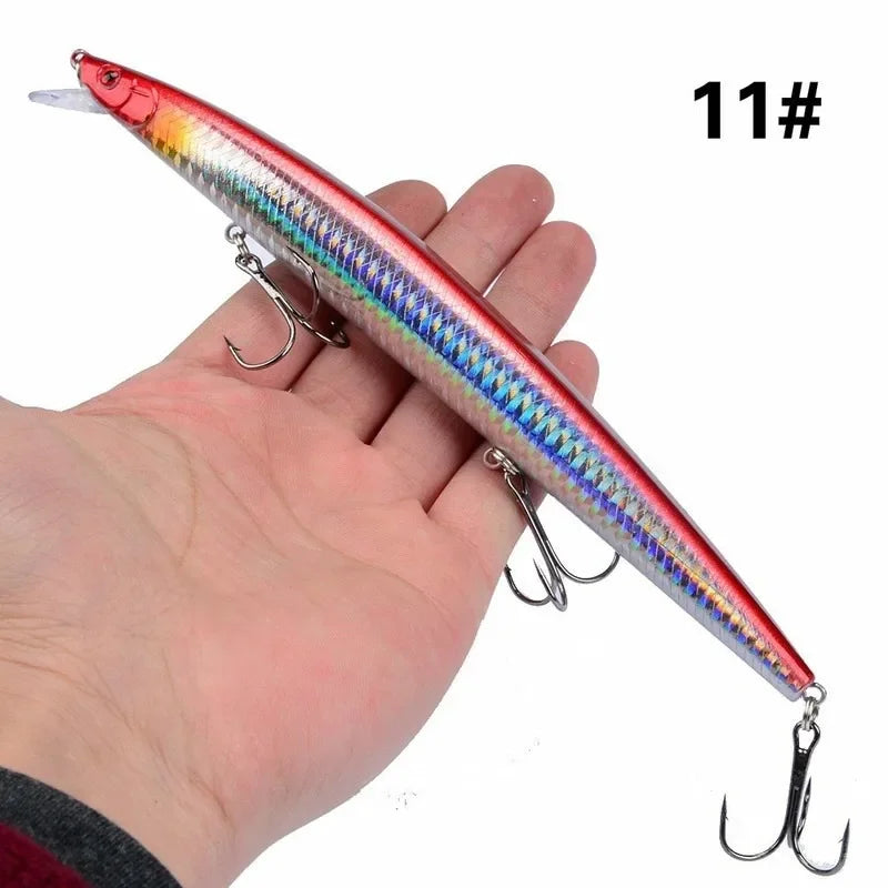 Maris Minnow Fishing Lure 18cm 24g | 25 Colors Laser Crankbait Hard Bait