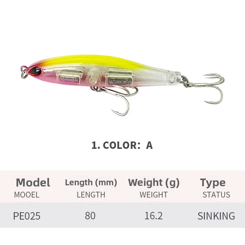 Maris Lure Pencil Lure 8cm 16g – Slow Sinking Jerkbait Swimbait