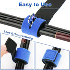 Maris Lure Fishing Rod Strap Holder Belt – Elastic Velcro 2/6/12Pcs