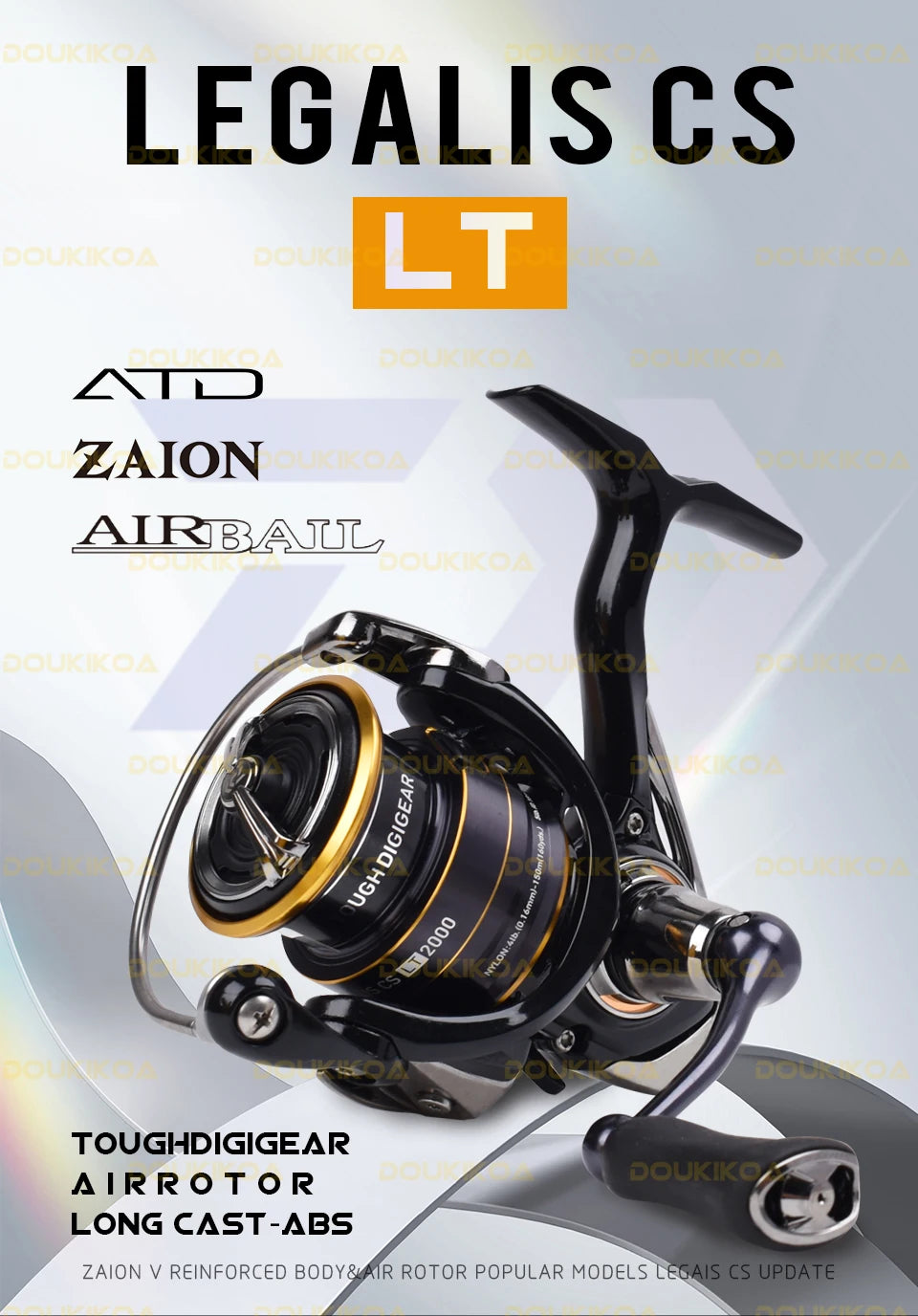 Daiwa Legalis LT Spinning Reel – 6+1BB, 5–12KG Drag, 1000–6000 Series