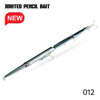 Hunthouse Jointed Pencil Bait | 3-Section Sinking Swimbait | 180mm 22g / 255mm 30.6g | Seabass Bluefish