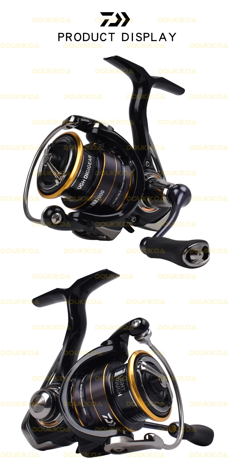 Daiwa Legalis LT Spinning Reel – 6+1BB, 5–12KG Drag, 1000–6000 Series