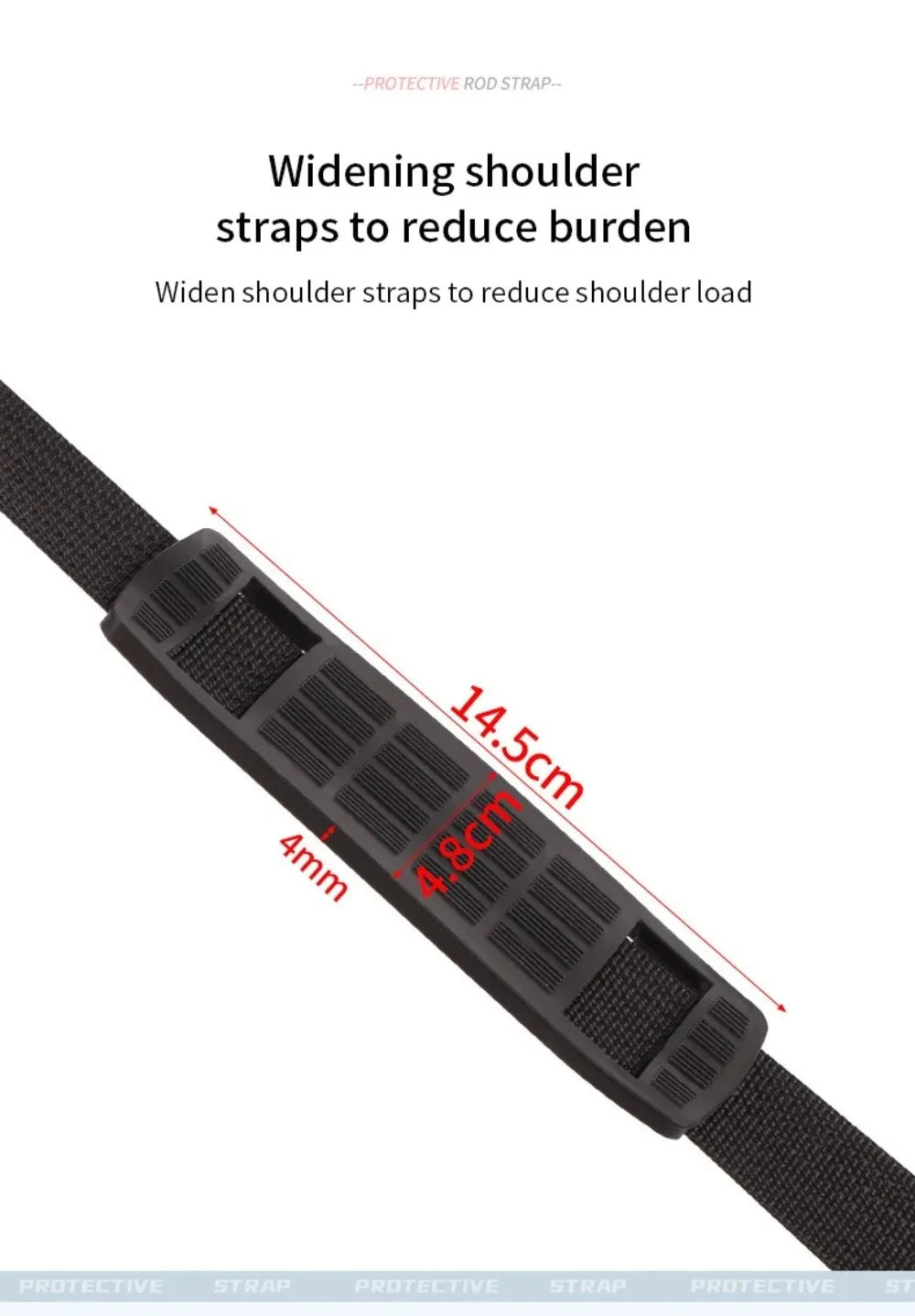 Adjustable Fishing Rod Strap – Neoprene Rod Holder Belt, Portable & Protective