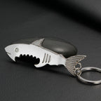 Shark Bottle Opener Keychain – Zinc Alloy, Fishing Gift Accessory
