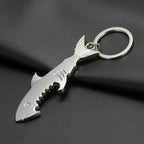 Shark Bottle Opener Keychain – Zinc Alloy, Fishing Gift Accessory