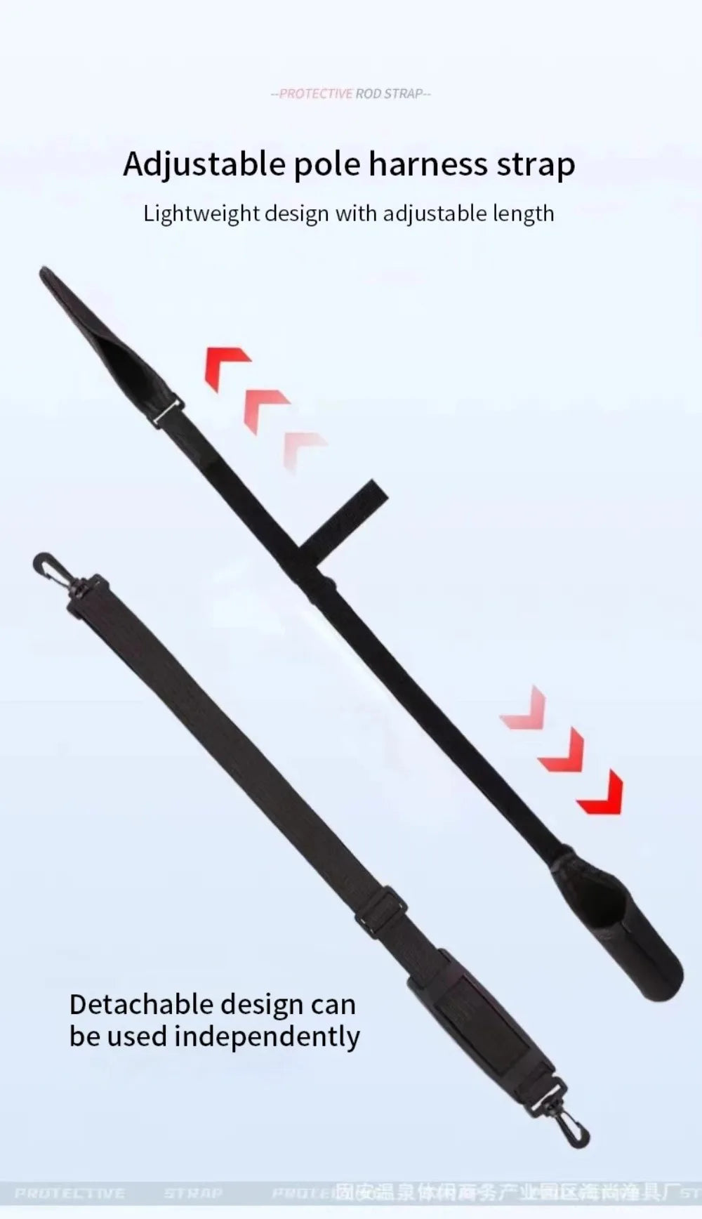 Adjustable Fishing Rod Strap – Neoprene Rod Holder Belt, Portable & Protective