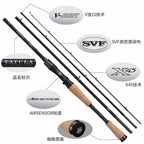 Daiwa Tatula Travel Fishing Rod – 4-Section, Spinning/Casting, Carbon Fiber
