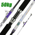 GTOFYU Saltwater Trolling Rod 50KG – 2-Piece, Roller Guides, 1.98M/2.1M