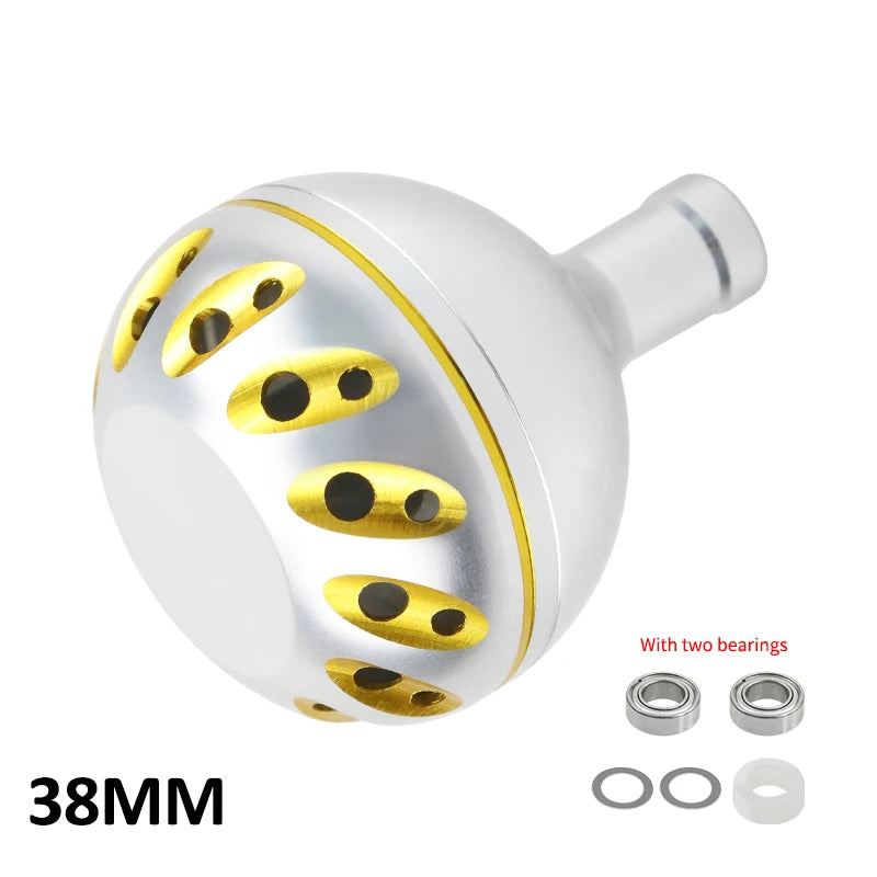 EKfan Aluminum Fishing Reel Handle Knob – 30/35/38mm, 4MM Shaft