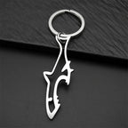 Shark Fish Bottle Opener Keyring Stainless Steel Gift