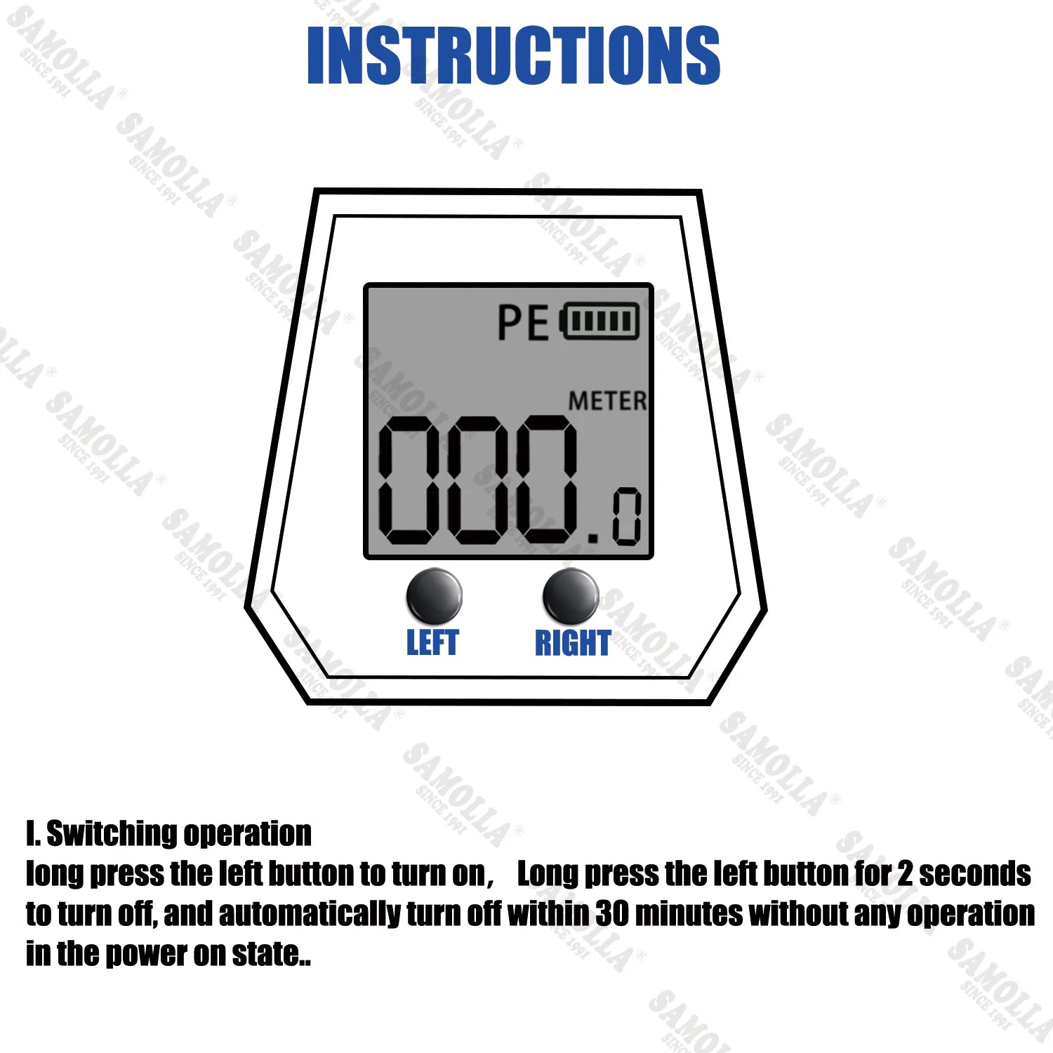 SAMOLLA Electronic Baitcasting Reel – LED Display
