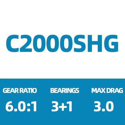 2026 SHIMANO NEXAVE Spinning Fishing Reel 3+1BB MAX DRAG 3-11KG Seawater Freshwater