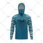 HUK Fishing Hoodie Shirt – UV Protection, Long Sleeve, Neck Gaiter, Anti-Mosquito