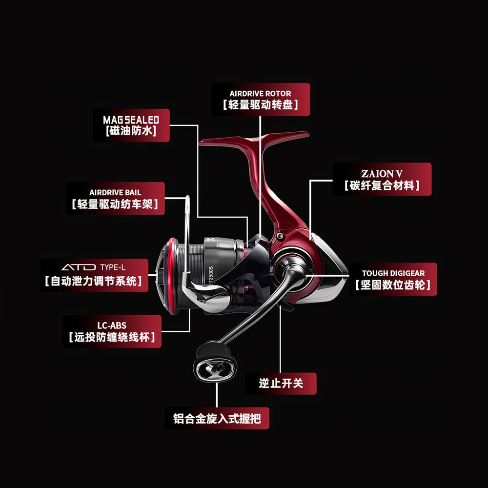 Daiwa 2025 Fuego CS LT Spinning Reel 6+1BB 12kg