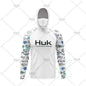 HUK Fishing Hoodie Shirt – UV Protection, Long Sleeve, Neck Gaiter, Anti-Mosquito