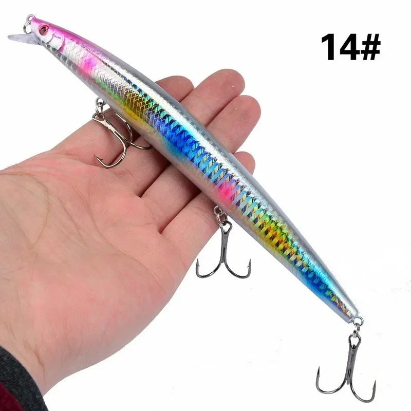 Maris Minnow Fishing Lure 18cm 24g | 25 Colors Laser Crankbait Hard Bait