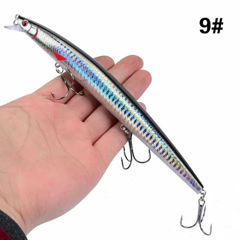 Maris Minnow Fishing Lure 18cm 24g | 25 Colors Laser Crankbait Hard Bait