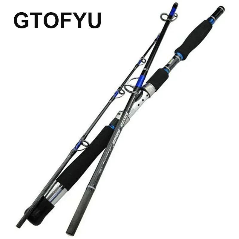 Carbon Spinning Fishing Rod 3-Piece 30-50lb | 1.8M & 2.1M