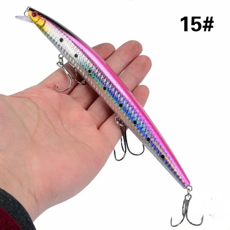 Maris Minnow Fishing Lure 18cm 24g | 25 Colors Laser Crankbait Hard Bait