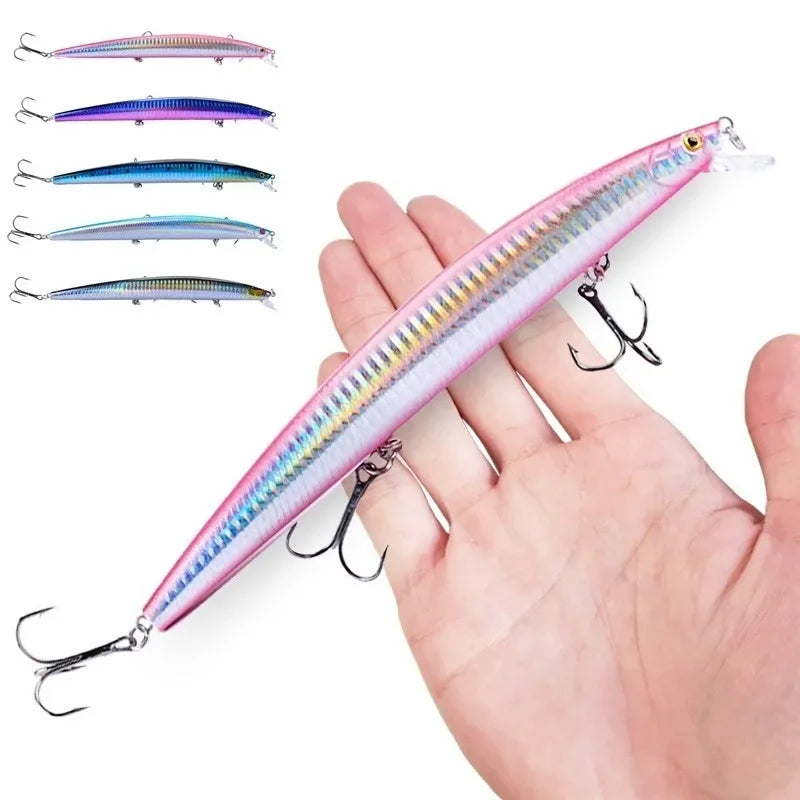 Maris Minnow Fishing Lure 18cm 24g | 25 Colors Laser Crankbait Hard Bait