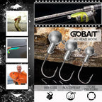 Soft Lure Kit 14pcs – T-Tail Worm 5.5/7/10cm + Jig Head Hook 3/5/10g