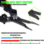 Multifunctional Fishing Pliers 420 Steel Line Cutter & Hook Remover