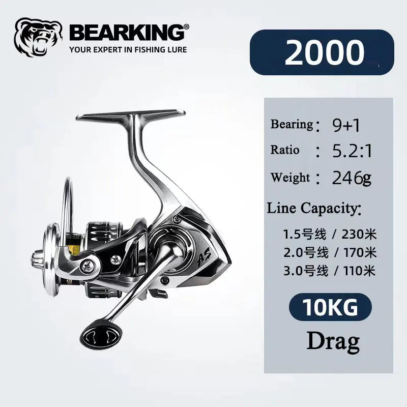 Atsuim Saltwater Spinning Reel – 1000–6000 Series, 5.2:1