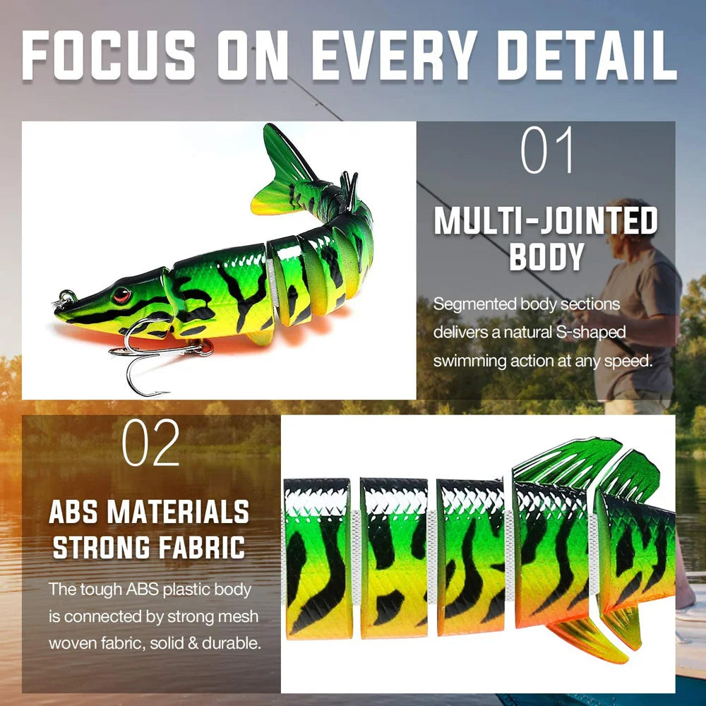 Maris Multi-Jointed Swimbait | Slow Sinking Bionic Lure for Bass, Trout & Saltwater