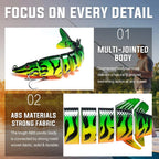 Maris Multi-Jointed Swimbait | Slow Sinking Bionic Lure for Bass, Trout & Saltwater
