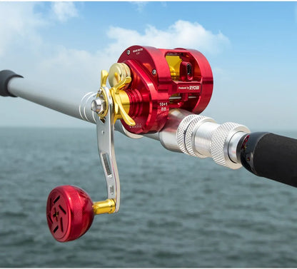 RANMI FIGHT SHARKS Slow Jigging Fishing Reel Drum Wheel Max Drag 12KG Saltwater wheel