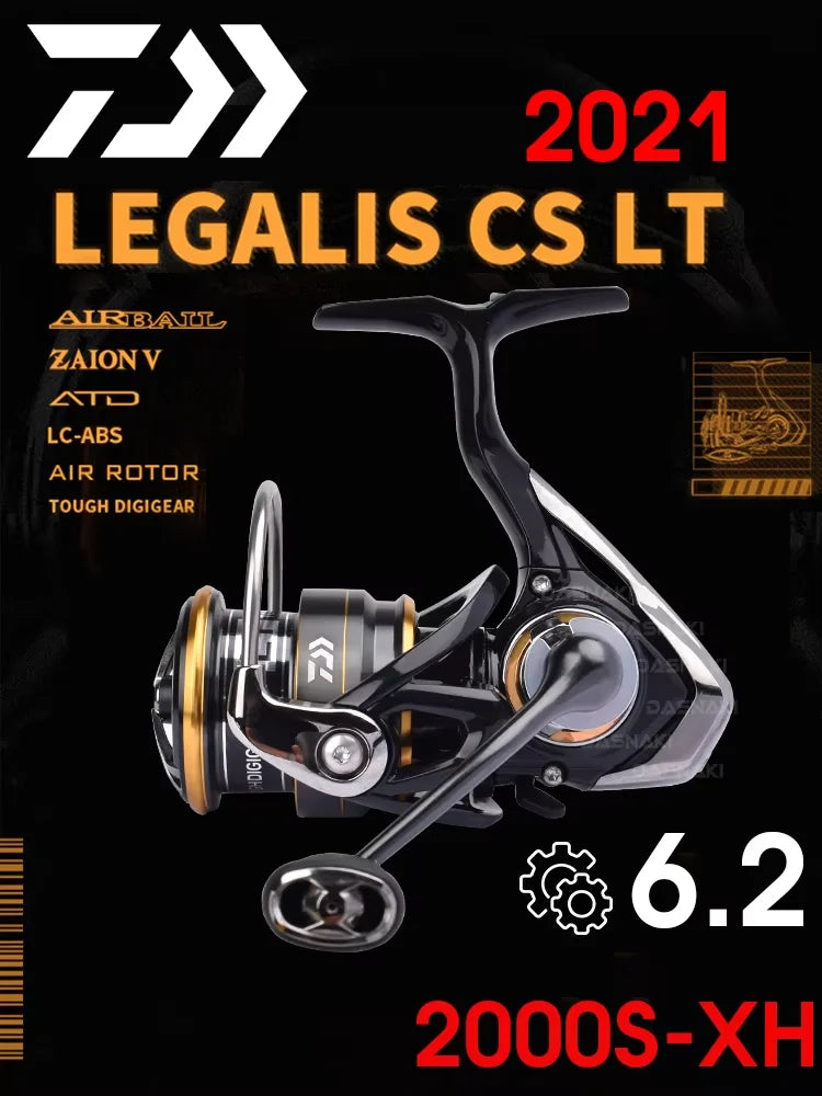Daiwa Legalis LT Spinning Reel – 6+1BB, 5–12KG Drag, 1000–6000 Series