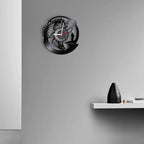 Fishing Vinyl Record Wall Clock | Silent Retro Angler Gift