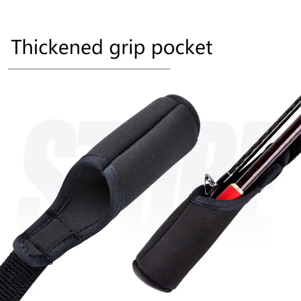 Adjustable Fishing Rod Strap – Neoprene Rod Holder Belt, Portable & Protective
