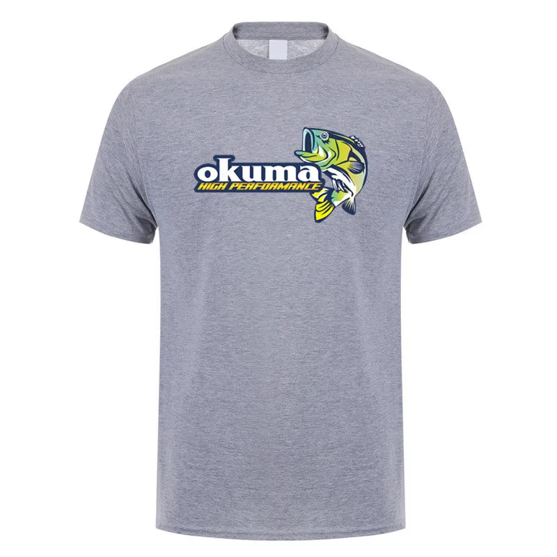 Okuma Fishing T-Shirt – Men's Cotton Short Sleeve Fisherman Tee | S–4XL