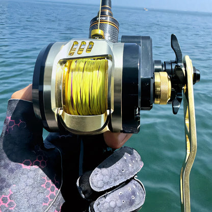 RANMI PILOT DV300 Fishing Reel Slow Jigging Trolling Reels  8+1BB Max Drag 15KG JIGGING BOAT REEL Full Metal Saltwater