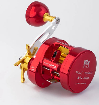 RANMI FIGHT SHARKS Slow Jigging Fishing Reel Drum Wheel Max Drag 12KG Saltwater wheel