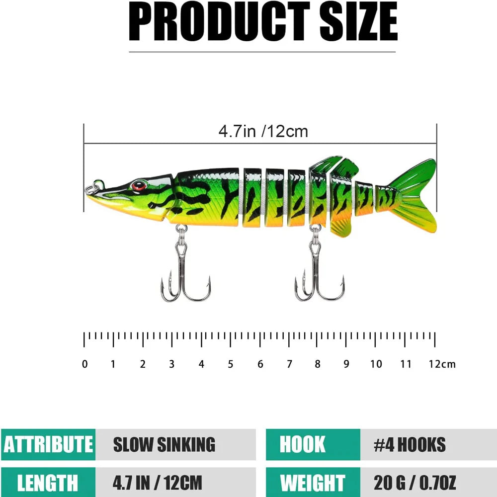Maris Multi-Jointed Swimbait | Slow Sinking Bionic Lure for Bass, Trout & Saltwater