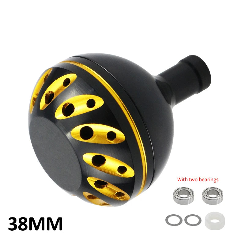EKfan Aluminum Fishing Reel Handle Knob – 30/35/38mm, 4MM Shaft