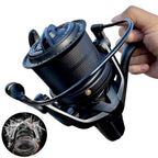 Saltwater Spinning Fishing Reel 24KG Max Drag – Metal Spool, 8000–14000 Series
