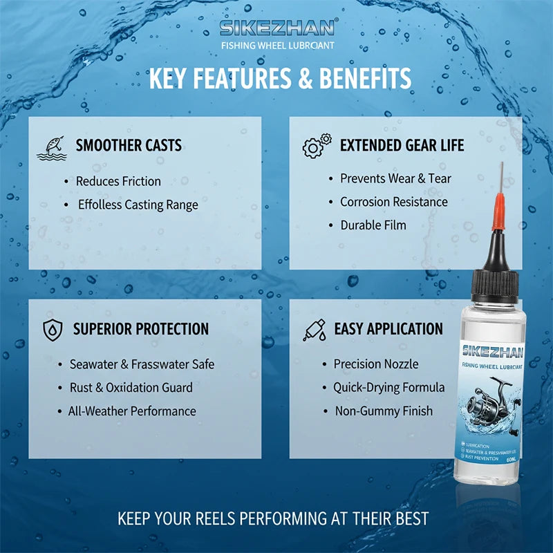 Maris Lure Fishing Reel Lubricant Oil – Anti-Rust Saltwater 60-300ml