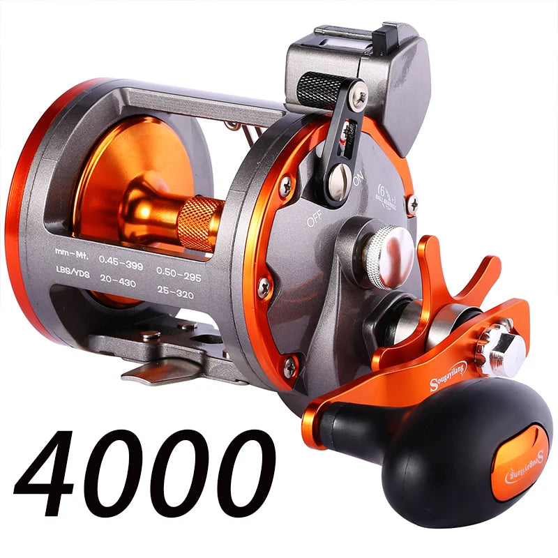Sougayilang Trolling Reel with Line Counter