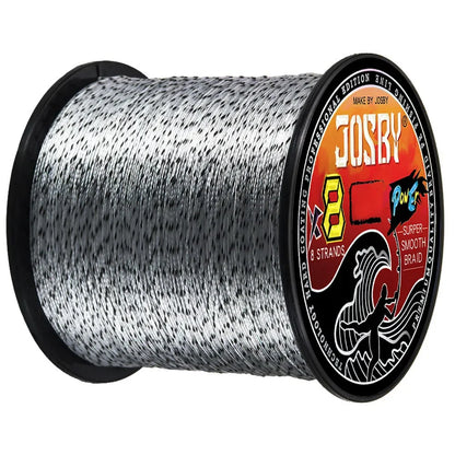 JOSBY 8-Strand Braided Fishing Line – 8X PE, 100M/300M/500M, 18–90lb