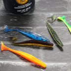 Soft Lure Kit 14pcs – T-Tail Worm 5.5/7/10cm + Jig Head Hook 3/5/10g